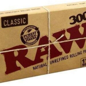 RAW 300 Classic 1.25 1 1/4 Size Rolling Papers, 300 Count (Pack of 1)