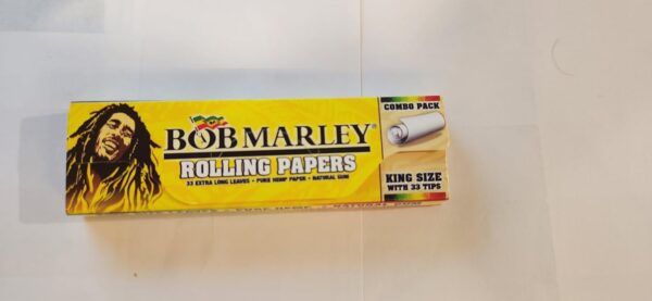 Bob Marley Rolling Paper - King Size Extra Long (110mm) Pure Hemp Paper - Full Box of 50 Booklets! - Image 4