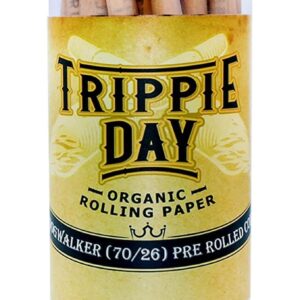 Trippie Day Single Size Dogwalker Pre Rolled Cones | 75 Pack | Classic Pre Rolled papers with tips | Includes Packing Sticks | (70/26 mm)