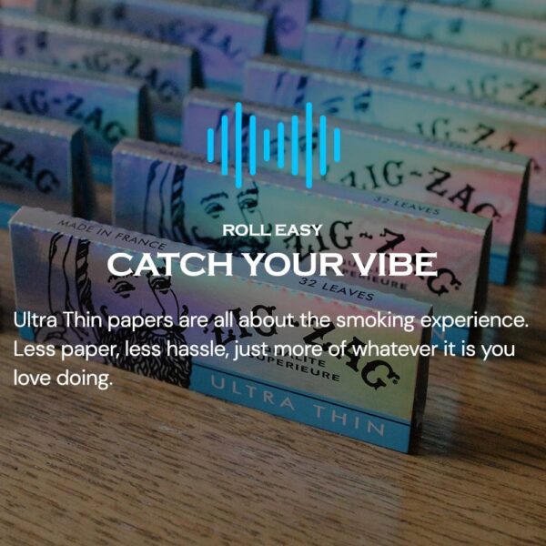 ZIG-ZAG Rolling Papers 1 ¼ Ultra-Thin (6 Booklets) - 32 Sheets Each - Slow Burning Rolling Papers - Image 6