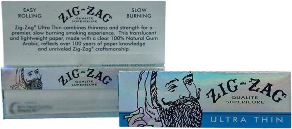 ZIG-ZAG Rolling Papers 1 ¼ Ultra-Thin (6 Booklets) - 32 Sheets Each - Slow Burning Rolling Papers - Image 3