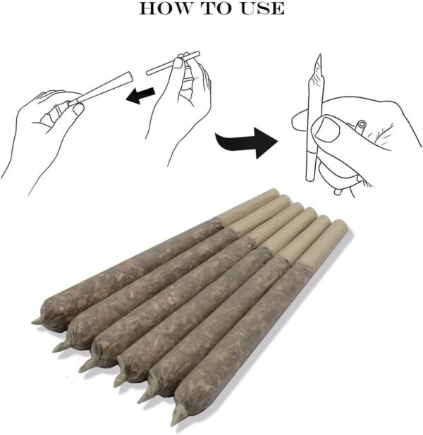 Pre rolled cone |Rolling Papers Cones| (4.33inch/110mm) | 100 Pack | 110mm Slow burning brown rolling papers - Image 3