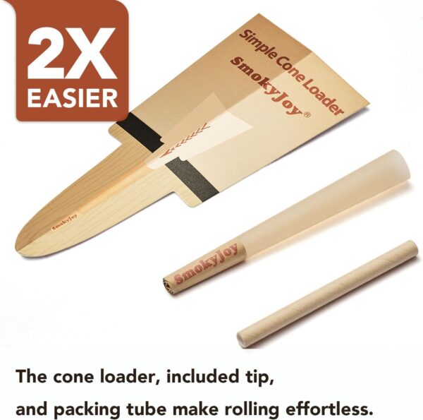 Cones Rolling Papers Pre Rolled Cones 1 1/4 Size - 50 Pack Preroll Pre Rolls Paper with Filter Tips and Packing Tubes Included - Image 6