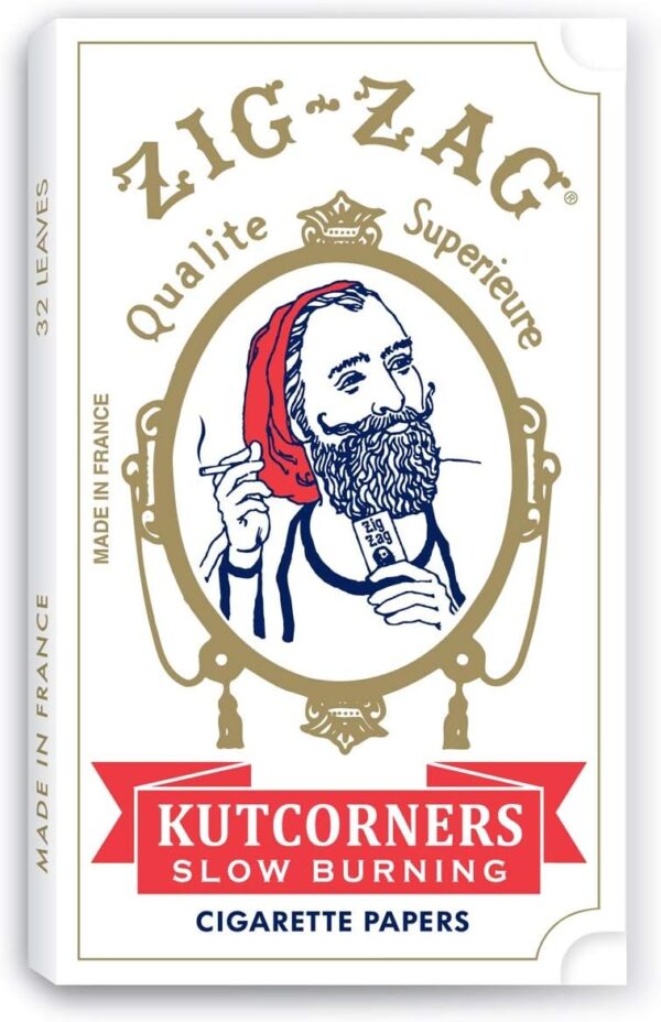 ZIG-ZAG Rolling Papers - Original Kutcorner - 70mm - Easy to Use - Natural Gum Arabic - Slow Burning (6 Pack) - Image 2
