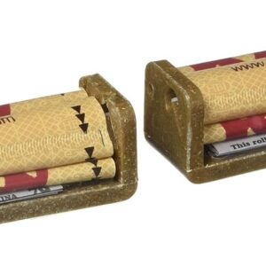 Raw Natural Rolling Papers Hemp Plastic Cigarette Rolling Machine, 79mm 1 1/4 Inch Size (2 Pack)