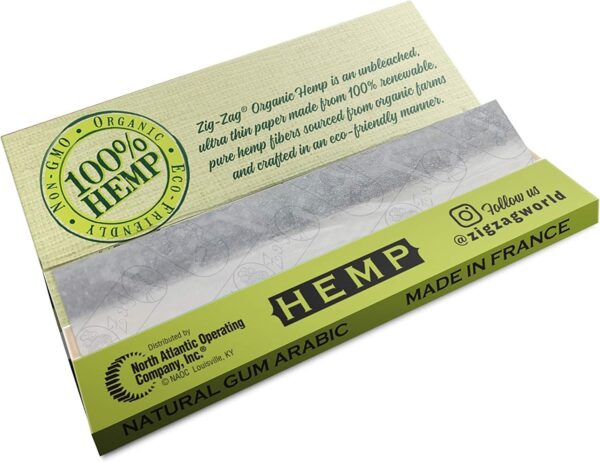 ZIG-ZAG Hemp Rolling Papers 1¼ Size (6 Bookets) - 32 Sheets Each - Image 4