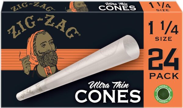 ZIG-ZAG Pre Rolled Cones - Ultra Thin Cones 1 1/4 Size - 24 Cones - Image 2