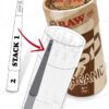 RAW Cones Organic 1-1/4 Size | 100 Pack | Pre Rolled Rolling Paper with Tips & Packing Tubes Included - Image 2