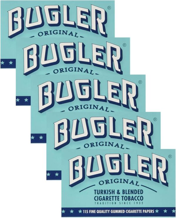 Bugler Cigarette Rolling Papers Single Wide(70mm) - Pack of 5