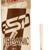 RAW Cones Organic 1-1/4 Size | 100 Pack | Pre Rolled Rolling Paper with Tips & Packing Tubes Included