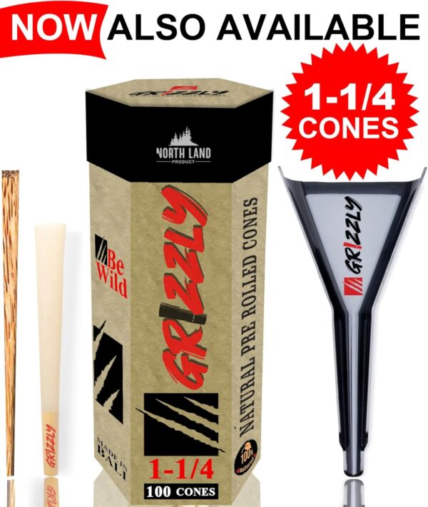 NLP Pre Rolled Cones | King Size Cones | 100 Pack | Organic Cones | Natural Rolling Paper with Tips Pre-Rolled Rolls Papers prerolled cone papers, King Size 109mm - Image 6