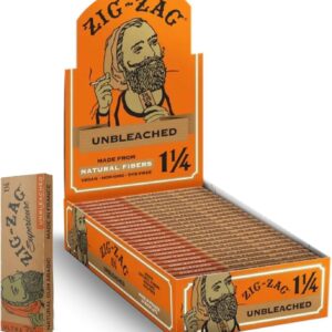 ZIG-ZAG Rolling Papers 1¼ Unbleached (24 Booklets) - 32 Sheets Each