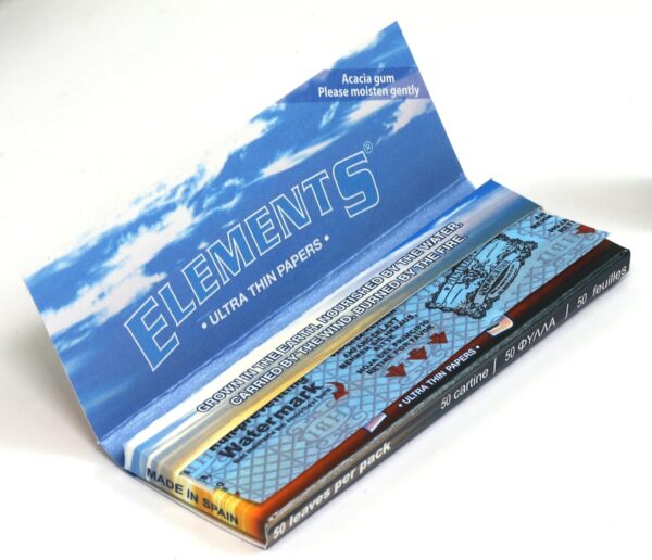 Elements 1.25 1 1/4 Size Ultra Thin Rice Rolling Paper Full Box Of 25 - Image 4