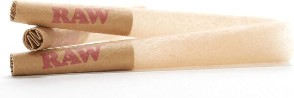 RAW Cones Single Size 70/24: 100 Pack - Mini Pre Rolled Cones Rolling Papers & Tips, Classic RAW Paper, 70mm - Image 4