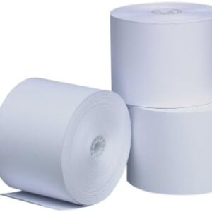 PM Company Perfection One Ply Blended Bond Paper Rolls, 3 X 165 Feet, White, 50 Rolls Per Carton (07927)