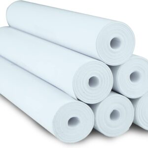 NYEAR 6 Rolls A4 Quick-dry Thermal Paper (210mm/8.27"width/7.6m long,Φ1.18") for portable printer,thicker brighter and the font is clearer to make the printing quality better, (1 roll-27 Sheets)