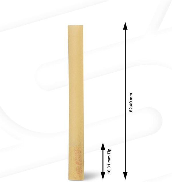 RAW Classic Pre-Rolled Papers 84mm Packed Inside a RAW Metal Tin Container with Packing Tubes | 20 Pack | - Image 2
