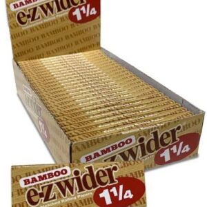 E-Z Wider Bamboo Cigarette Rolling Paper 1 1/4 (78mm) - Box of 24