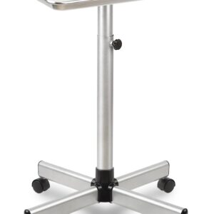 Salon Tray on Wheels, Rolling Tattoo Tray, Adjustable Hair Stylist Tray, Metal Mayo Stand Tray, Salon Color Tray Use As Medical Tray, No-Rusting