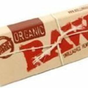Raw Unrefined Organic 1.25 1 1/4 Size Cigarette Rolling Papers, 50 Count (Pack of 6)
