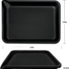Rolling Tray - 7.8 x 5.8 inch,Corner Spout Design for Easy Filling (Bright Black) - Image 2