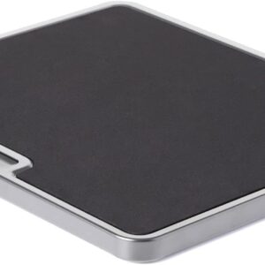 Nifty Large Appliance Rolling Tray - Silver, Home Kitchen Counter Organizer, Integrated Rolling System, Non-Slip Pad Top for Coffee Maker, Stand Mixer, Blender, Toaster