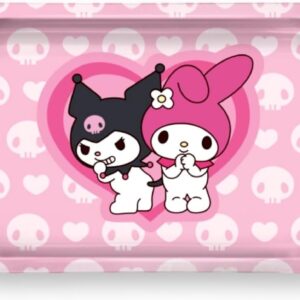 KOZUKI Pink Rolling Tray 11 x 7 Pink ASH Tray Anime Rolling Tray Anime Decorative Tray Premium Metal Tray Pink Serving Tray Artistic Multipurpose Tray for Home (BFF), KKTRAY03