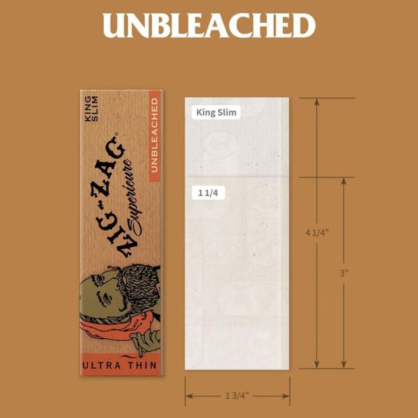 ZIG-ZAG Rolling Paper Combo Unbleached - 1 1/4 Size - 24 Pack (50 Sheets & Tips) - Slow Burning Rolling Papers with Filter Tips - Image 4