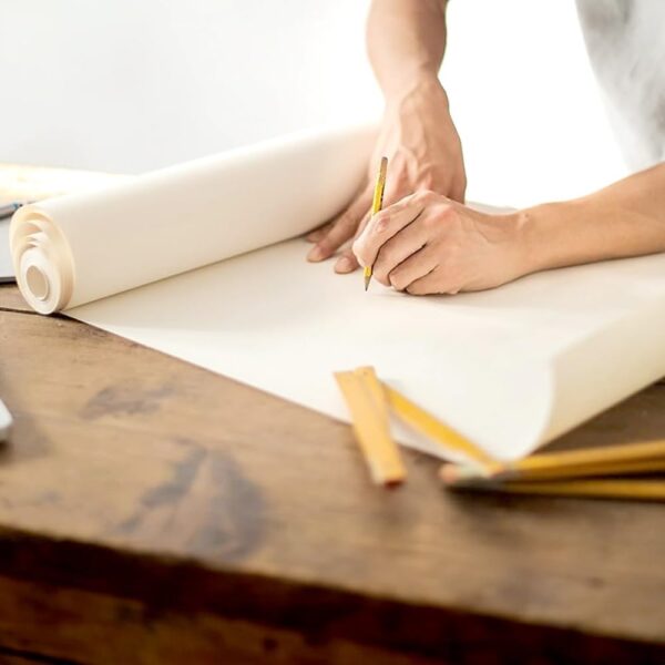 School Smart - 85485 Butcher Kraft Paper Roll, 40 lb, 36 Inches x 1000 Feet, White - Image 2