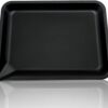 Rolling Tray - 7.8 x 5.8 inch,Corner Spout Design for Easy Filling (Bright Black)