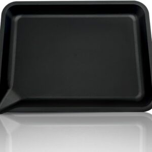 Rolling Tray - 7.8 x 5.8 inch,Corner Spout Design for Easy Filling (Bright Black)