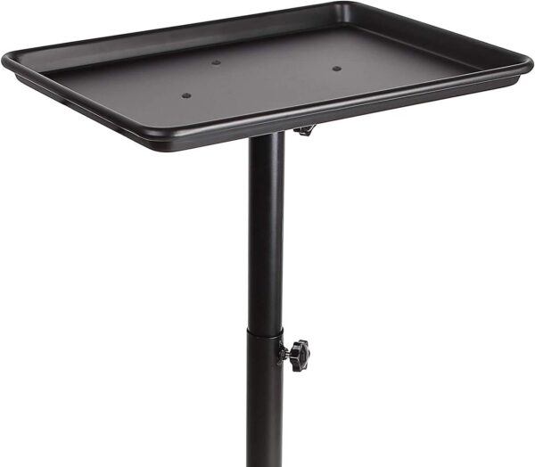 Salon Tray Cart Premium Aluminum Tattoo Tray Rolling Trolley Adjustable Height Storage Utility Cart for Clinic Spa Rolling Tray (Black) - Image 9