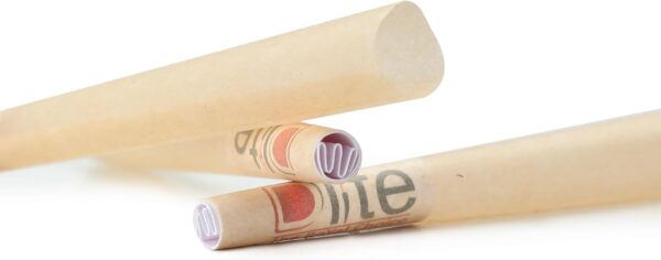 Dlite 1¼ Size Pre-Rolled Cones, 150 Pack, 84 MM, Unbleached Natural Rolling Paper, Vegan, Classic Pre rolled paper with Tip, Includes Packing stick - Image 5