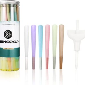 Colorful Pre Rolled Cones | Colorful Rolling Papers |100 Pack（4.2inches/108mm) Colorful King Size Pre Rolled Cones | Pre-Rolled Cones | Rolling Papers Cones | Rolling Paper with Tips |