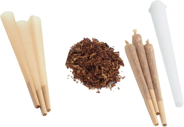 Pre Rolled Cones 1 1/4 Size Organic Rolling Papers with Tips 100 ct - Slow Burn, Sturdy Natural Gum Seal, Ultra Thin with Plastic Cone. Unbleached Rolling Cones in Natural Color (1 1/4 Size) - Image 4