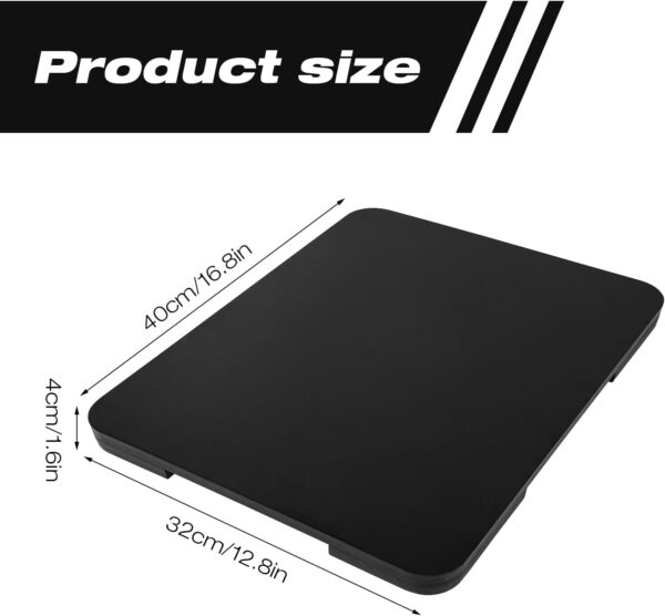 Appliance Slider 360° Rolling Tray for Coffee Maker, Wooden Sliding Tray for Coffee Maker Countertop, Coffee Maker Tray for Counter & Heavy Kitchen Appliances (16.8 x 12.8 inch) - Image 6