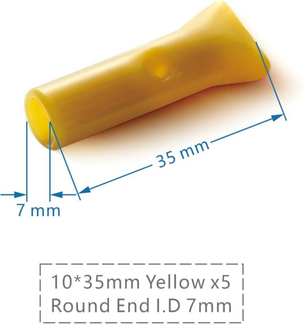 25PCS Reusable Glass Filter Tips for Pre Rolled Rolling Paper Cones, Slim Cigarettes, Flat Glass Rolling Tip Mouthpieces(I.D 6mm and 7mm) - Image 3