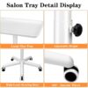 Salon Tray, Salon Rolling Tray with Adjustable Height, Salon Tray on Wheels, Salon Color Tray Ideal Use As Tattoo Tray, Medical Tray and Dental Tray - Image 3