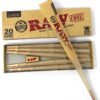 RAW Cones Classic King Size - 20 Pack - Pre Rolled RAWthentic Cones Rolling Papers with Tips, All Natural, Green Blazer Sticker - Image 5