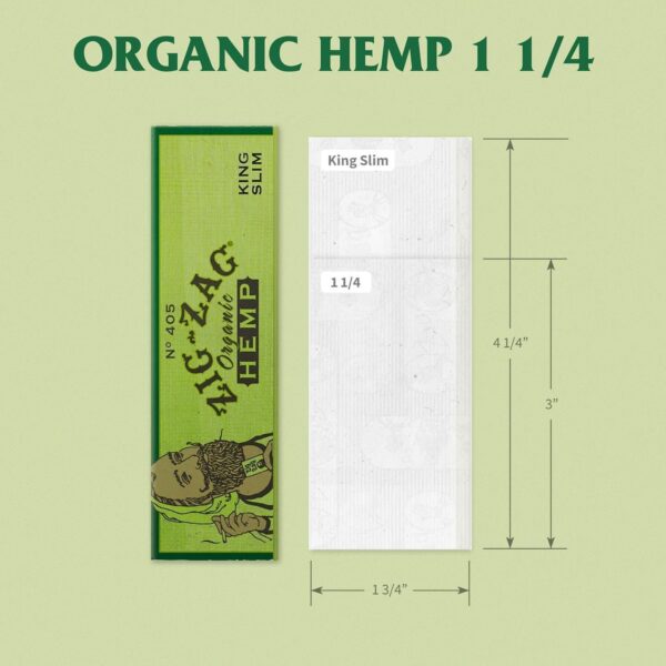 ZIG-ZAG Rolling Paper Hemp Combo - 1 1/4 Size - 5 Pack (50 Sheets & Tips) - Slow Burning Hemp Rolling Papers with Filter Tips - Image 4
