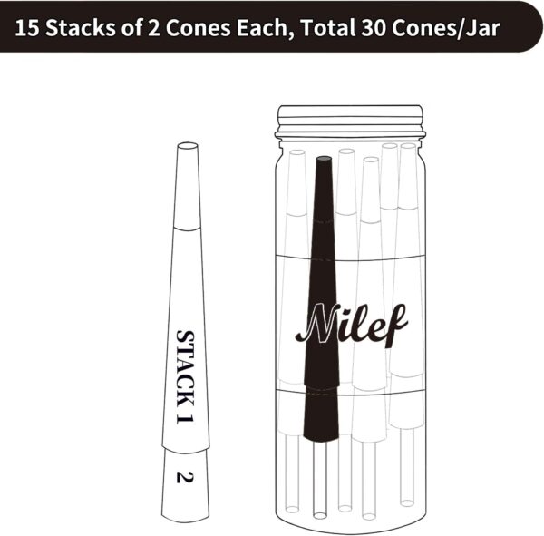Flavored Pre Rolled Pop Cones | Pack of 30 | 6 different flavors | 84mm | Filter Tip with Bursting Flavor Bead for Enhanced Smoking Experience | Just pop it - Image 2