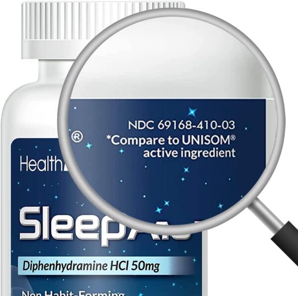 HealthA2Z Sleep Aid, Diphenhydramine Softgels, 50mg, Supports Deeper, Restful Sleeping, Non Habit-Forming (250 Counts) - Image 2