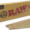 RAW Cones Classic King Size - 20 Pack - Pre Rolled RAWthentic Cones Rolling Papers with Tips, All Natural, Green Blazer Sticker - Image 3