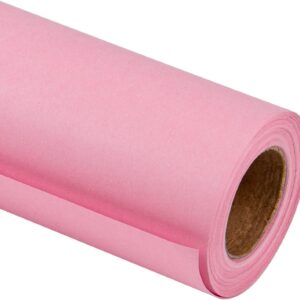 RUSPEPA Pink Kraft Paper Roll - 18 inches x 100 feet - Recyclable Paper Perfect for for Easter Crafts, Art, Wrapping, Packing, Postal, Shipping, Dunnage & Parcel