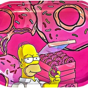 Cute Rolling Tray Pink Metal Tray, Metal Small Tray, Premium Storage Tray, 7.1×5.51inches