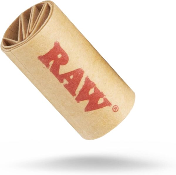 RAW Black Extra Wide Pre-Rolled Filter Tips - 1 Bag of 50 Tips - RAW Brand Tips for Perfect Filtered Rolls - Enhanced Smoking Experience - 10 mm Wide - Image 2