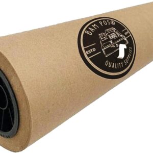 Brown Kraft Paper Roll - Extra Long, Durable & Recycled Paper - Ideal for Packing, Gift Wrapping, Postal, Shipping, Artwork, Crafts, Bulletin Boards & Covering Floor (17.5” x 1800” (150’)