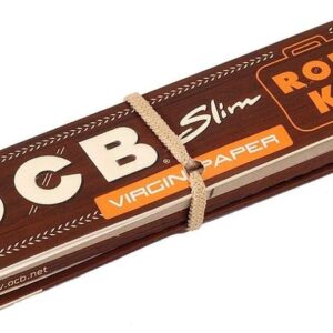 OCB Virgin"Slim" Roll Kit incl. Paper/Tips/Rolling Tray (3 Pack)