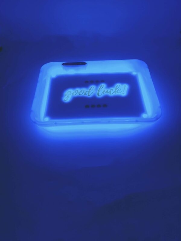 LED Rolling Tray Luminous Disk LED Tray Glow Part and Mode White - Image 4