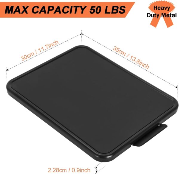 Kitchen Caddy Sliding Tray - Appliance Coffee Maker Slider, Large Rolling Tray Countertop Moving Sliders for Stand Mixer Air Fryer, Toaster, Blender, and More -11.7'' W × 13.8''D - Image 4